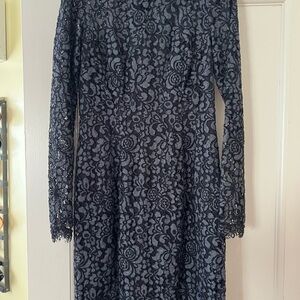 Women’s Black Lace Long Sleeve Dress